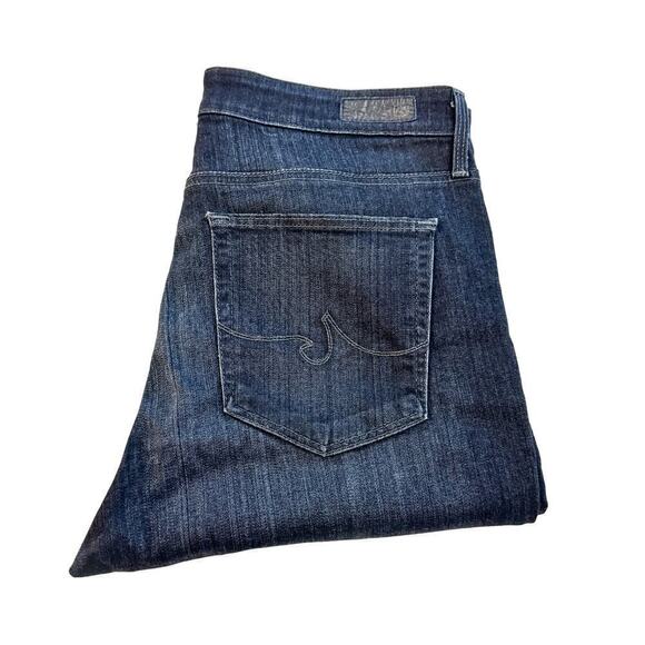 AG The Farrah Skinny High-Rise Dark Wash Denim Jeans Size 31 - Picture 1 of 9